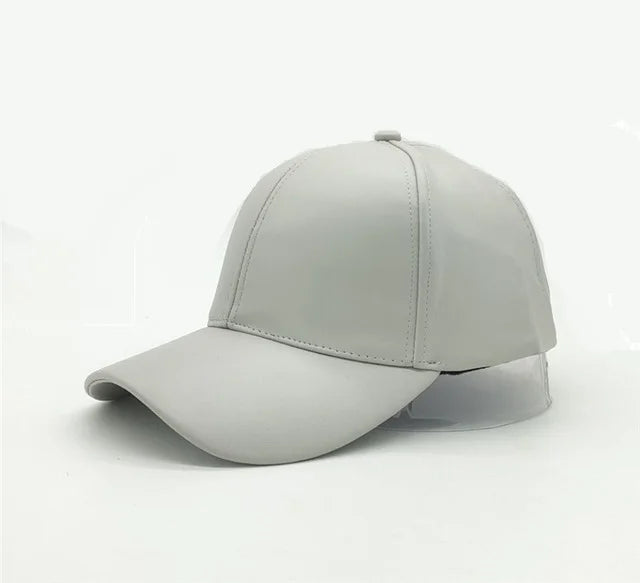 Unisex Baseball Cap aus Kunstleder – Verstellbare Hip Hop Snapback Mütze | Modische Trucker Kappe für Damen & Herren