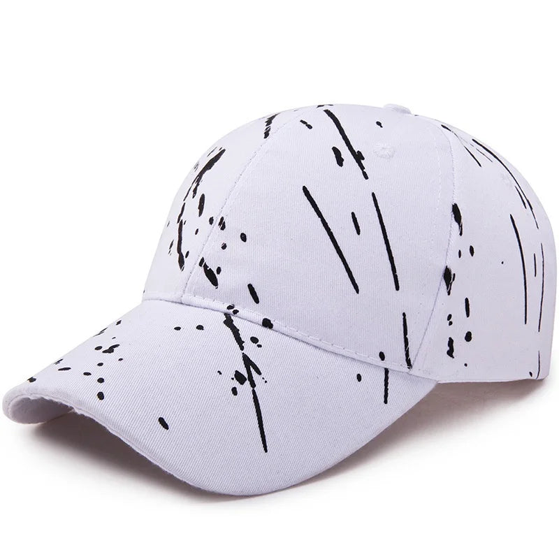 Unisex Baseball Cap mit Graffiti-Design – Verstellbare Hip Hop Sommermütze | Modische Sonnenkappe aus Baumwolle für Damen & Herren
