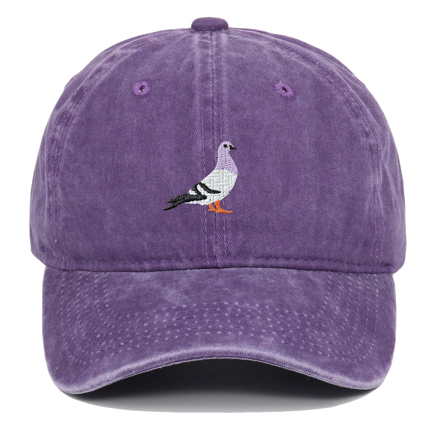 Unisex Baseball Cap mit Tauben-Stickerei – Verstellbare Baumwollkappe | Lässige Alltagsmütze mit Sonnenschutz für Damen & Herren