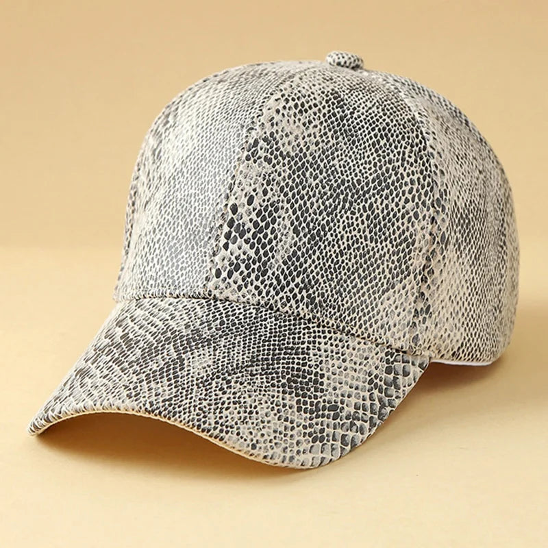 Unisex Baseball Cap aus Hochwertigem Leder – Verstellbare Snapback Mütze | Modische Outdoor Kappe für Damen & Herren