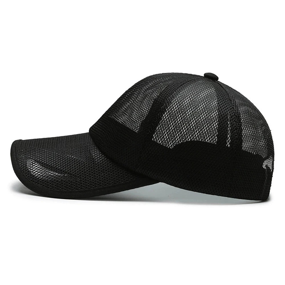 Unisex Atmungsaktive Mesh Baseball Cap – Verstellbare Sonnenkappe mit Duckbill-Schirm | Sommerliche Outdoor Sportmütze für Damen & Herren