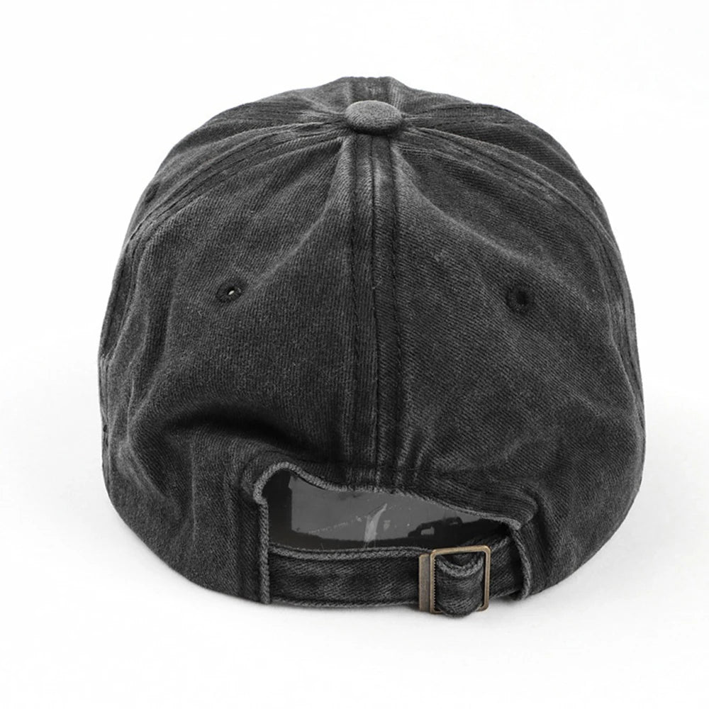 Unisex Baseball Cap mit Pfirsich-Herz-Stickerei – Verstellbare Retro Dad Cap | Leichte Gewaschene Baumwollmütze für Damen & Herren im Frühling & Sommer
