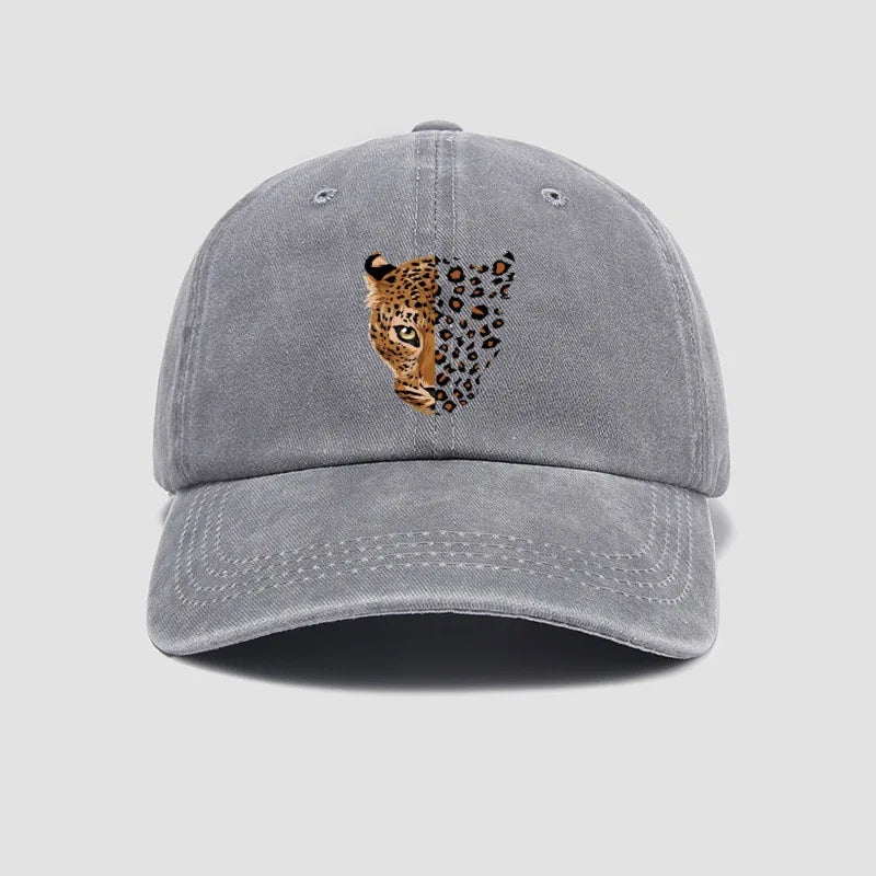 Unisex Baseball Cap mit Leopardenmuster – Verstellbare Modische Kappe | Trendige Freizeit- & Sportmütze für Damen & Herren