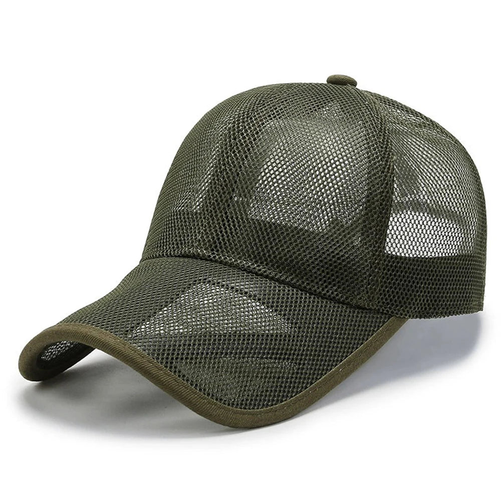 Unisex Atmungsaktive Mesh Baseball Cap – Verstellbare Sonnenkappe mit Duckbill-Schirm | Sommerliche Outdoor Sportmütze für Damen & Herren