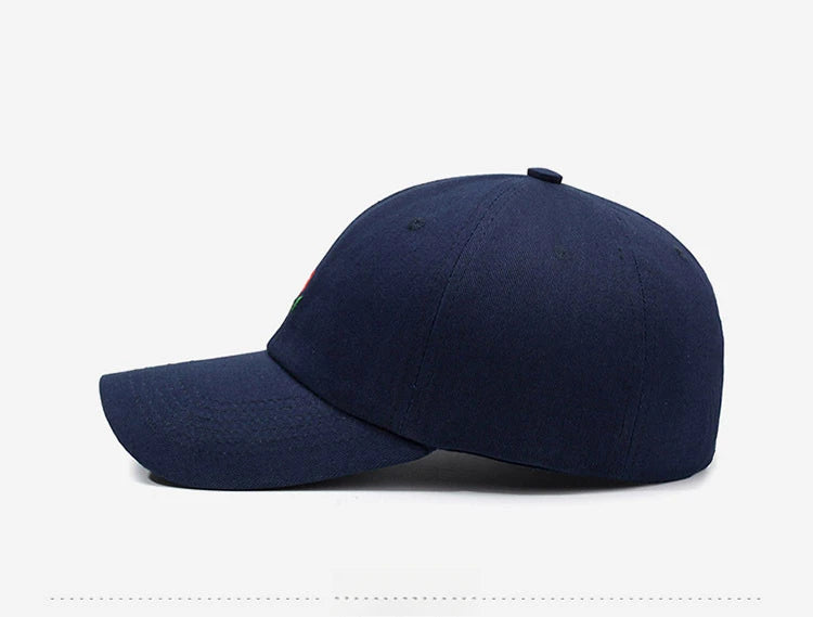 Unisex Baseball Cap mit Rose & Buchstaben-Stickerei – Verstellbare Hip Hop Kappe | Modische Frühling Streetwear Mütze für Damen & Herren
