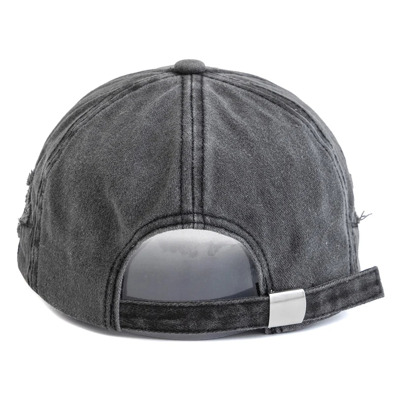 Unisex Baseball Cap aus Gewaschener Baumwolle mit Stern-Stickerei – Verstellbare Retro Dad Cap | Modische Streetwear Mütze für Damen & Herren