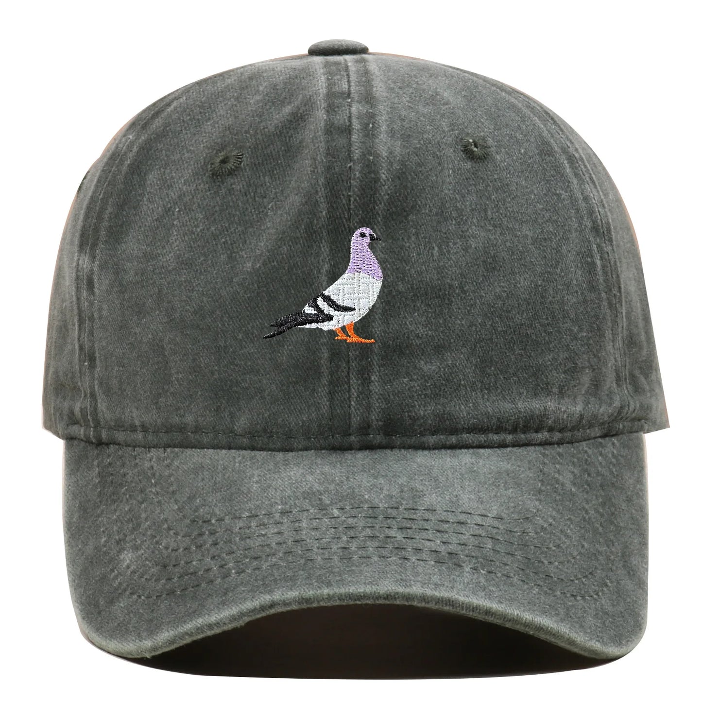 Unisex Baseball Cap mit Tauben-Stickerei – Verstellbare Baumwollkappe | Lässige Alltagsmütze mit Sonnenschutz für Damen & Herren