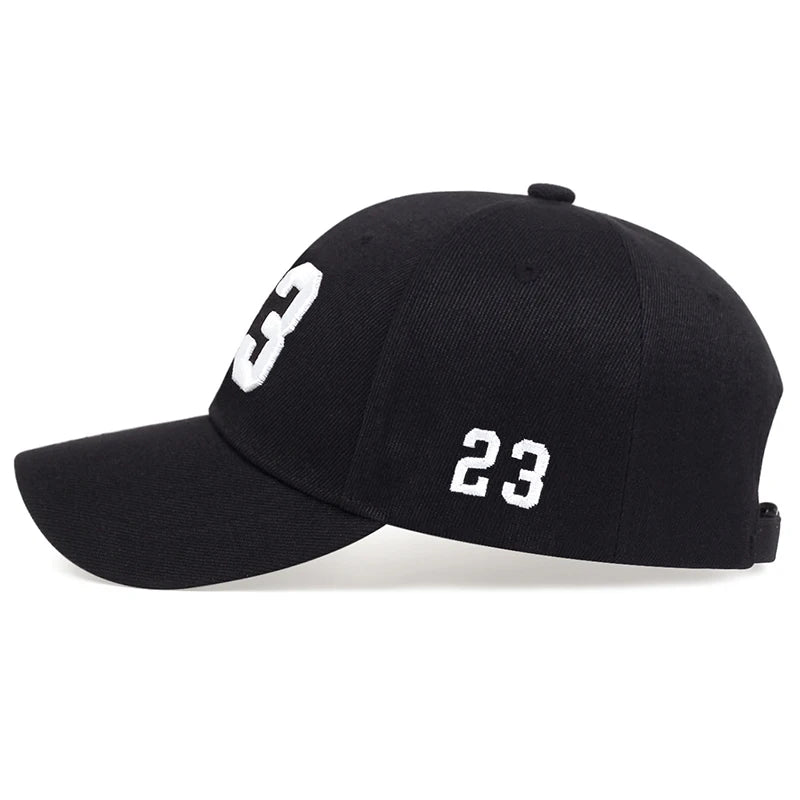 Unisex Baseball Cap mit „23“ Stickerei – Verstellbare Sport & Streetwear Mütze | Sonnenschutz für Frühling & Herbst