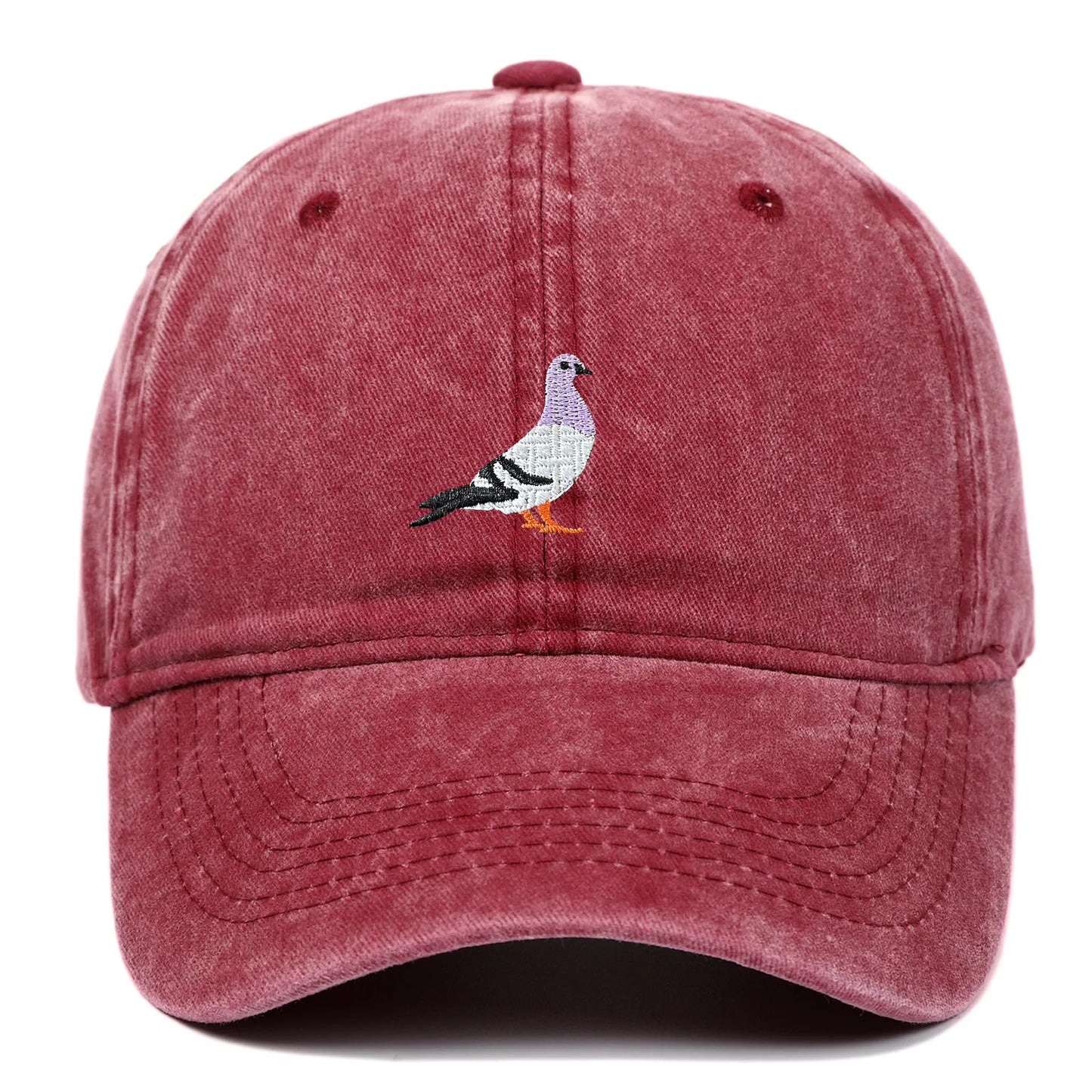 Unisex Baseball Cap mit Tauben-Stickerei – Verstellbare Baumwollkappe | Lässige Alltagsmütze mit Sonnenschutz für Damen & Herren