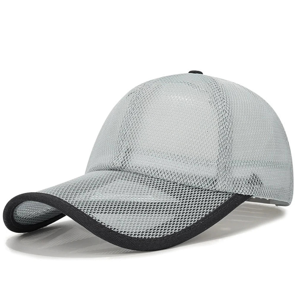 Unisex Atmungsaktive Mesh Baseball Cap – Verstellbare Sonnenkappe mit Duckbill-Schirm | Sommerliche Outdoor Sportmütze für Damen & Herren