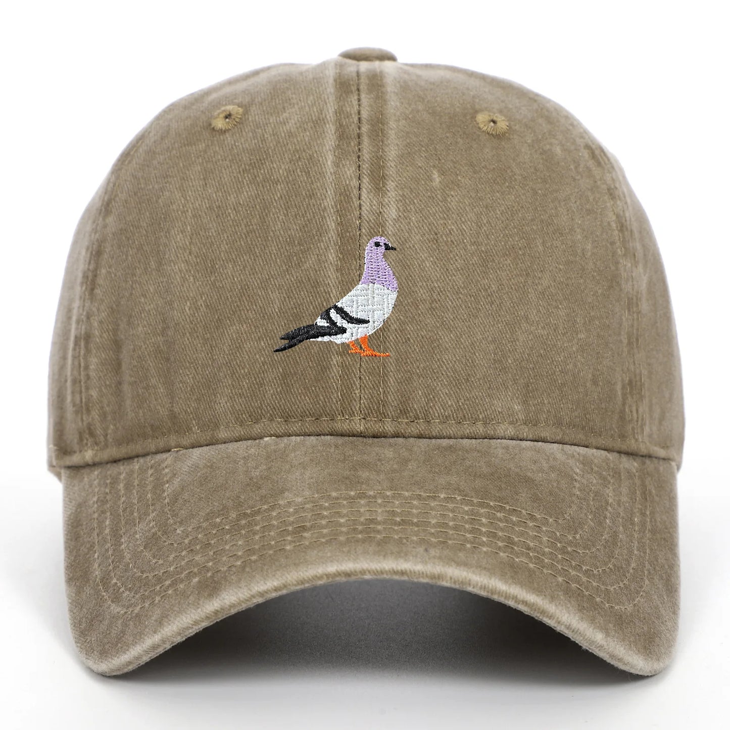 Unisex Baseball Cap mit Tauben-Stickerei – Verstellbare Baumwollkappe | Lässige Alltagsmütze mit Sonnenschutz für Damen & Herren