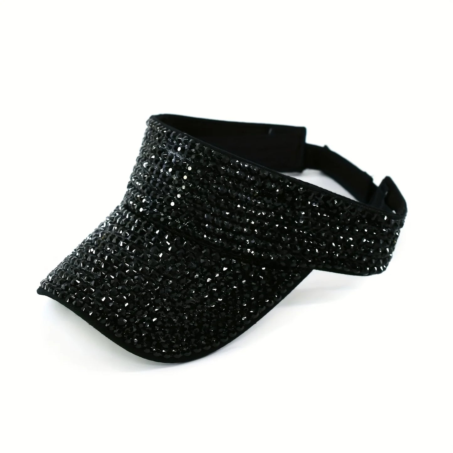 Unisex Baseball Cap mit Glitzer-Strass – Verstellbare Acryl Sonnenmütze | Funkelnde Freizeit- & Party-Kappe für Damen & Herren