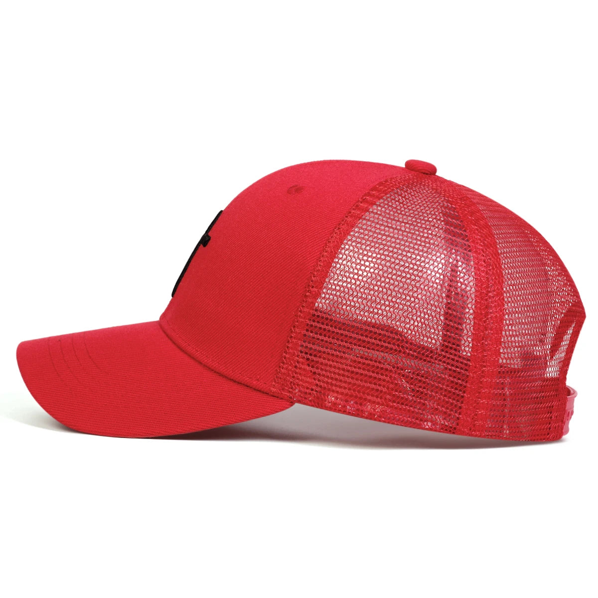Unisex Mesh Baseball Cap mit Kreuz-Stickerei – Verstellbare Hip Hop Kappe | Atmungsaktive Sonnenmütze für Frühling & Sommer