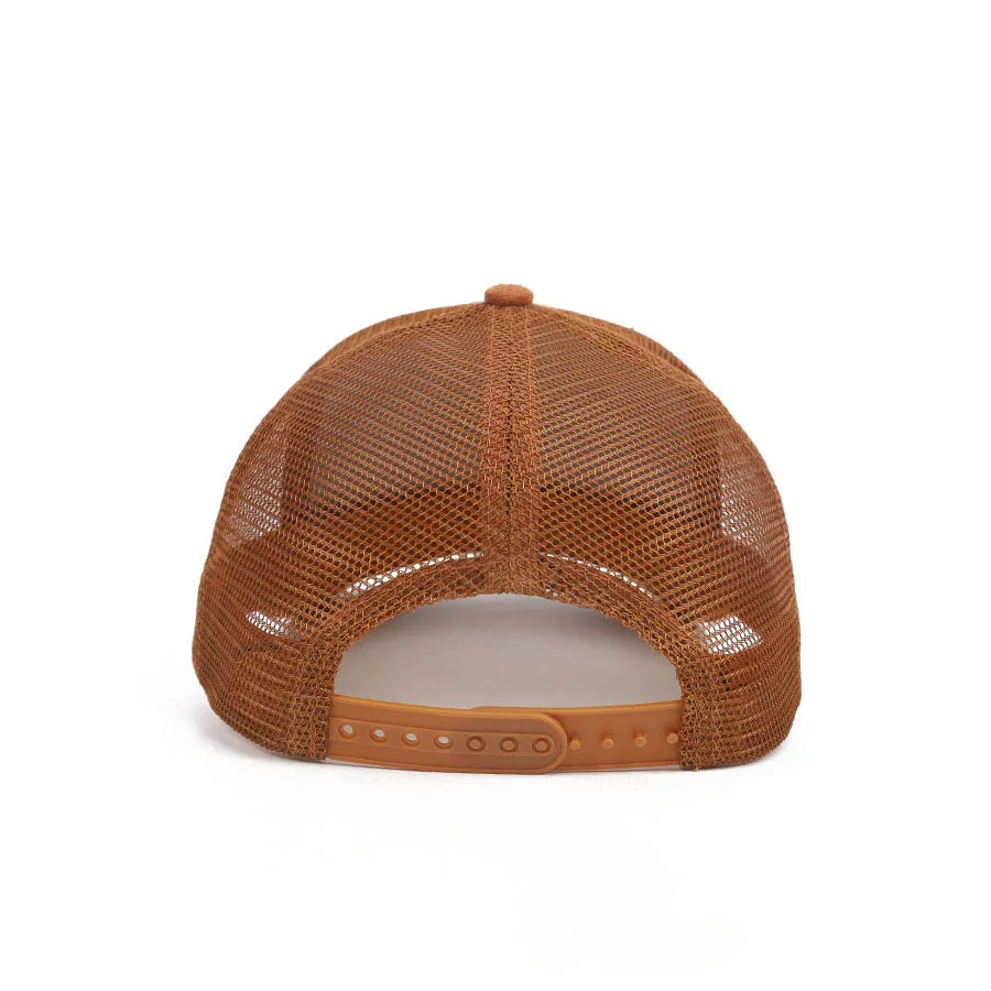 Unisex 5-Panel Trucker Cap mit Wildlederfront & Mesh-Rückseite – Verstellbare Einfarbige Baseballmütze | Atmungsaktive Sommermütze für Damen & Herren