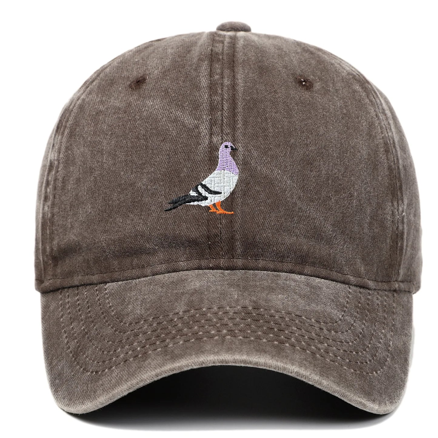 Unisex Baseball Cap mit Tauben-Stickerei – Verstellbare Baumwollkappe | Lässige Alltagsmütze mit Sonnenschutz für Damen & Herren