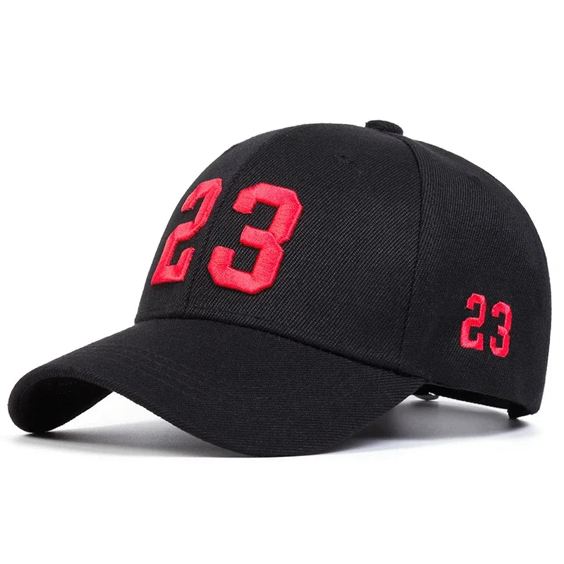 Unisex Baseball Cap mit „23“ Stickerei – Verstellbare Sport & Streetwear Mütze | Sonnenschutz für Frühling & Herbst
