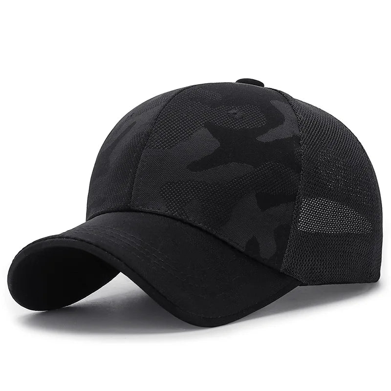 Unisex Camouflage Baseball Cap – Verstellbare Outdoor Golf Mütze | Einfache Sonnenkappe für Frühling & Herbst, Damen & Herren