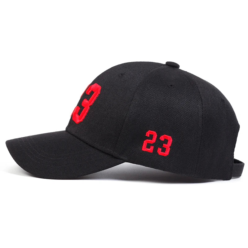 Unisex Baseball Cap mit „23“ Stickerei – Verstellbare Sport & Streetwear Mütze | Sonnenschutz für Frühling & Herbst