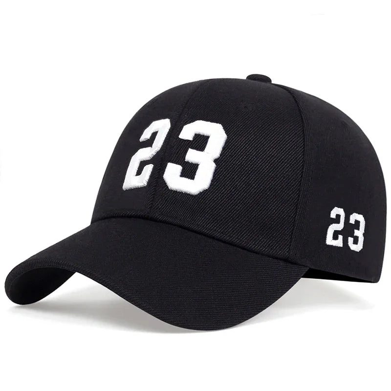 Unisex Baseball Cap mit „23“ Stickerei – Verstellbare Sport & Streetwear Mütze | Sonnenschutz für Frühling & Herbst