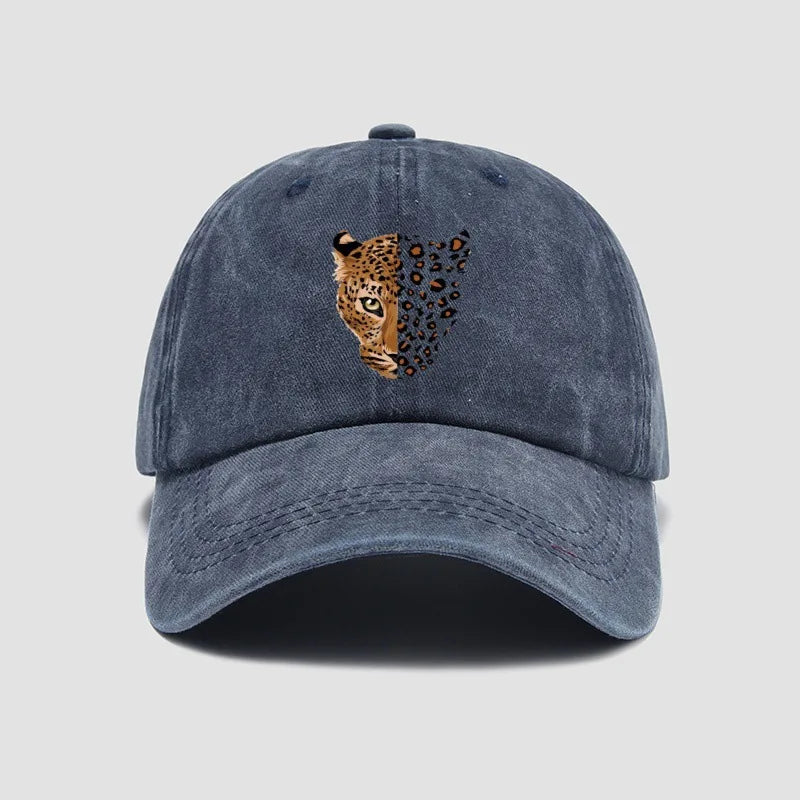 Unisex Baseball Cap mit Leopardenmuster – Verstellbare Modische Kappe | Trendige Freizeit- & Sportmütze für Damen & Herren