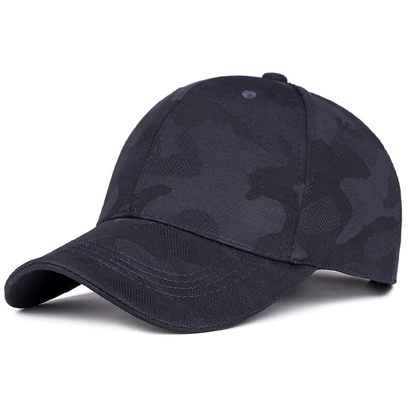 Unisex Camouflage Baseball Cap – Verstellbare Outdoor Golf Mütze | Einfache Sonnenkappe für Frühling & Herbst, Damen & Herren