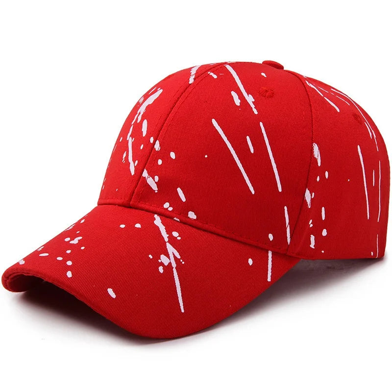 Unisex Baseball Cap mit Graffiti-Design – Verstellbare Hip Hop Sommermütze | Modische Sonnenkappe aus Baumwolle für Damen & Herren