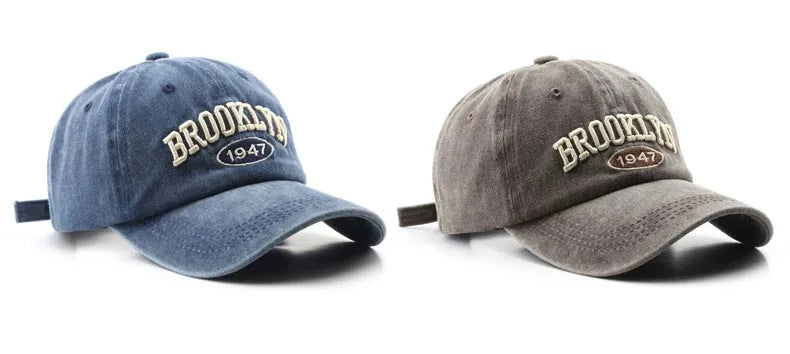 Unisex Baseball Cap mit „Brooklyn“-Stickerei – Verstellbare Baumwollkappe | Retro Streetwear & Hip Hop Mütze für Damen & Herren