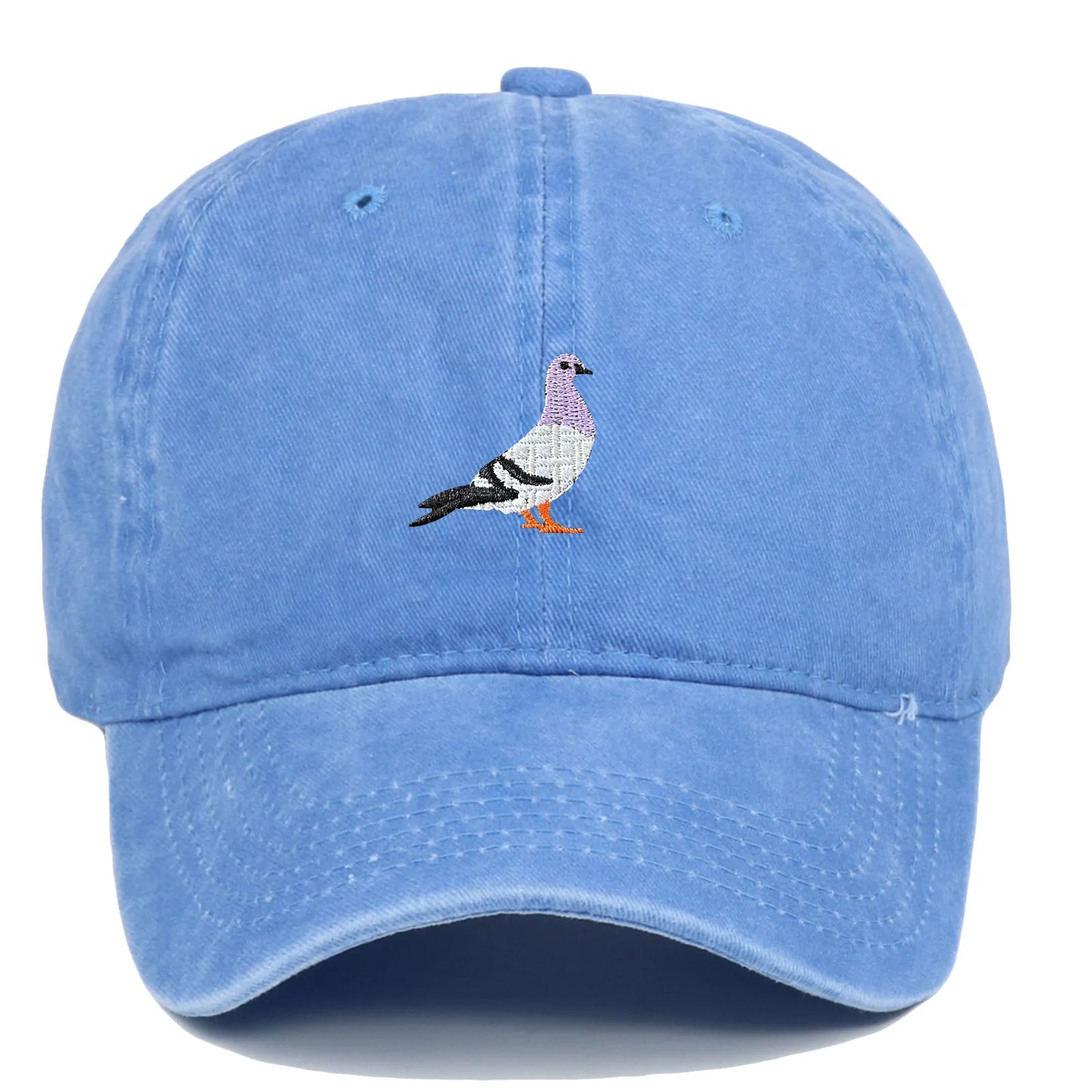 Unisex Baseball Cap mit Tauben-Stickerei – Verstellbare Baumwollkappe | Lässige Alltagsmütze mit Sonnenschutz für Damen & Herren