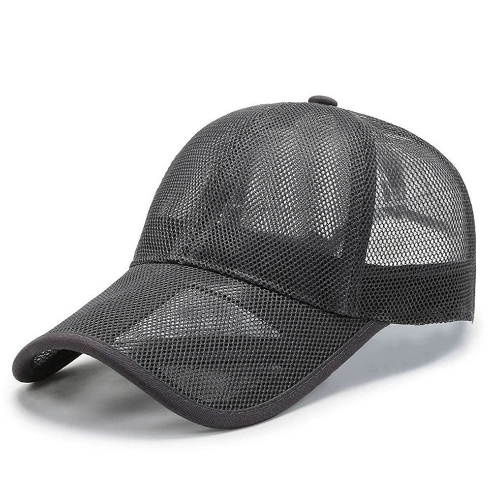 Unisex Atmungsaktive Mesh Baseball Cap – Verstellbare Sonnenkappe mit Duckbill-Schirm | Sommerliche Outdoor Sportmütze für Damen & Herren
