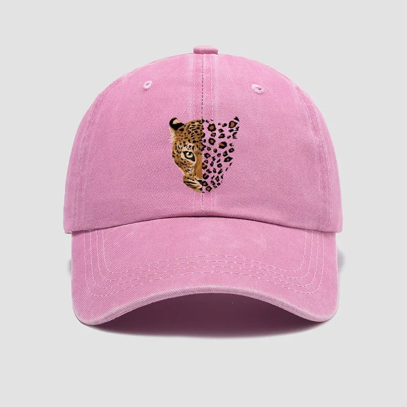 Unisex Baseball Cap mit Leopardenmuster – Verstellbare Modische Kappe | Trendige Freizeit- & Sportmütze für Damen & Herren