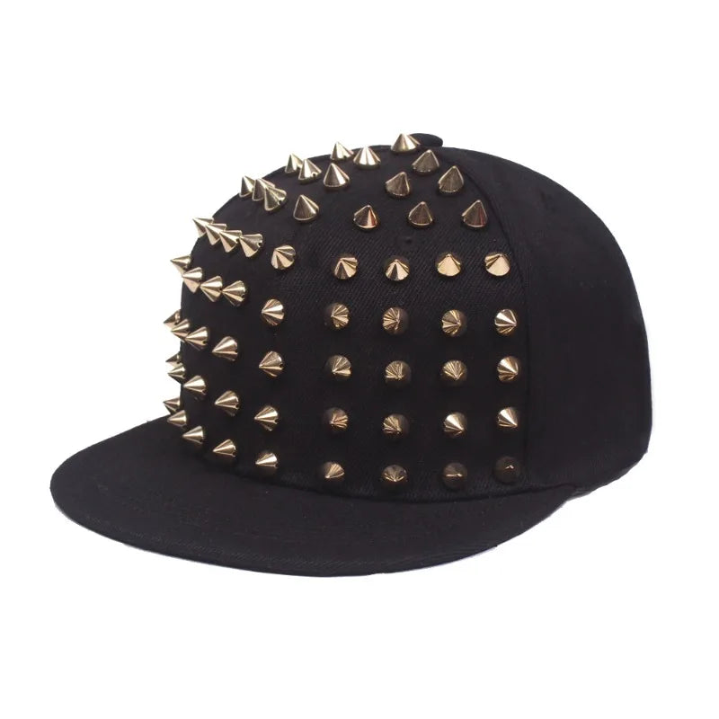 Unisex Baseball Cap mit Nieten und Duckbill-Schirm – Atmungsaktive Schnell-Trocknende Outdoor Mütze | Sonnenschutz & Reisekappe für Damen & Herren