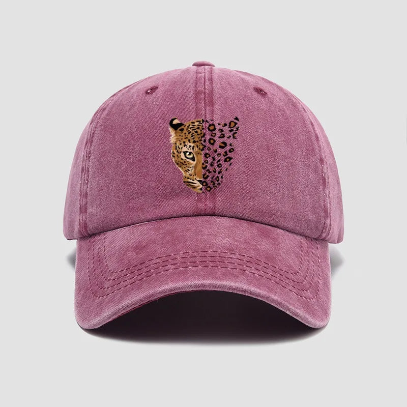 Unisex Baseball Cap mit Leopardenmuster – Verstellbare Modische Kappe | Trendige Freizeit- & Sportmütze für Damen & Herren
