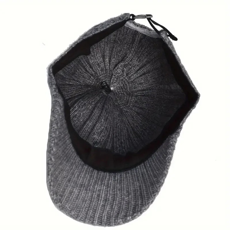 Unisex Strick-Baseball Cap – Warme Herbst & Winter Mütze | Modische Vielseitige Kappe für Damen & Herren