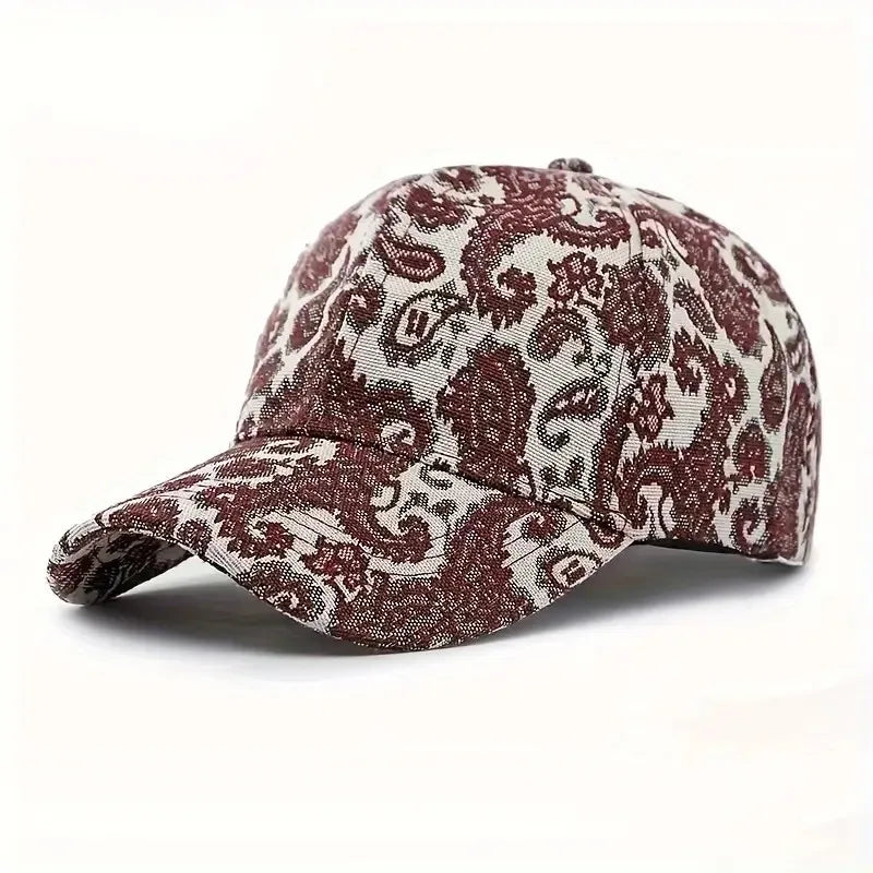 Unisex Baseball Cap mit Paisley-Muster – Verstellbare Größe | Sonnenschutz & Trendy Outdoor Freizeitmütze für Damen & Herren