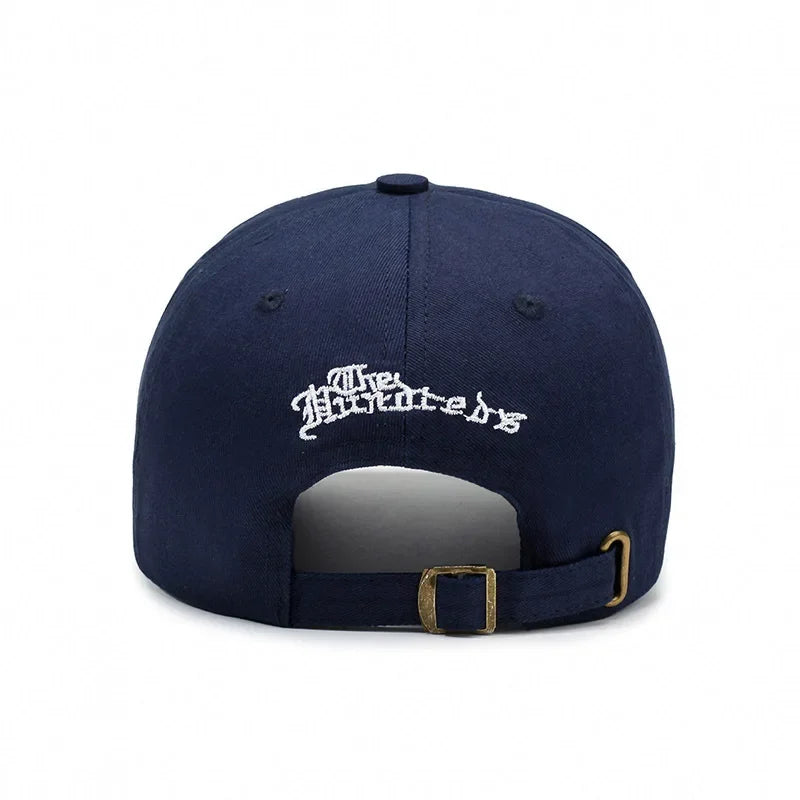 Unisex Baseball Cap mit Rose & Buchstaben-Stickerei – Verstellbare Hip Hop Kappe | Modische Frühling Streetwear Mütze für Damen & Herren