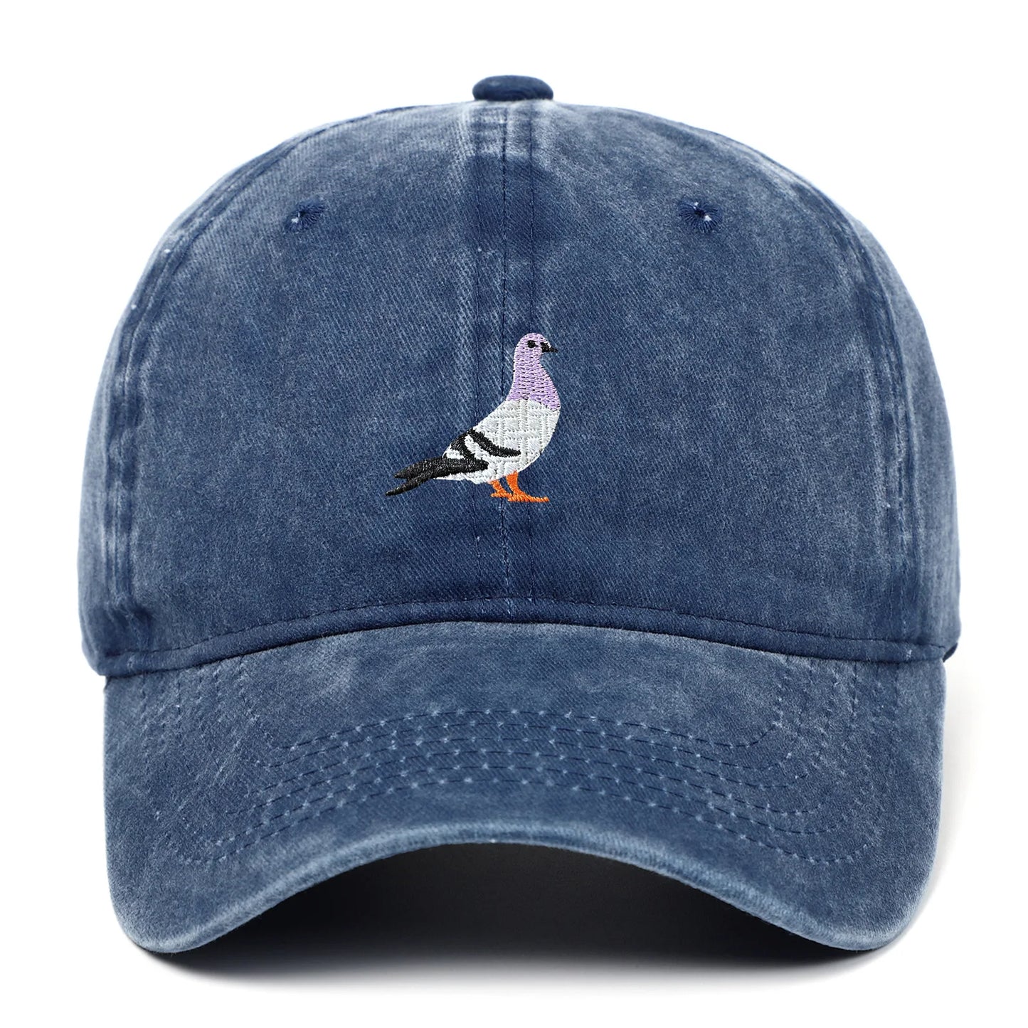 Unisex Baseball Cap mit Tauben-Stickerei – Verstellbare Baumwollkappe | Lässige Alltagsmütze mit Sonnenschutz für Damen & Herren