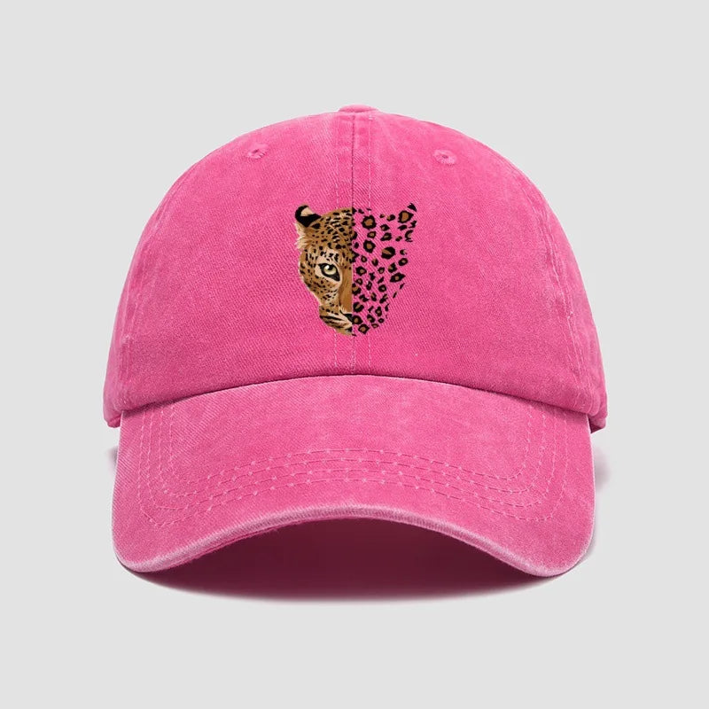 Unisex Baseball Cap mit Leopardenmuster – Verstellbare Modische Kappe | Trendige Freizeit- & Sportmütze für Damen & Herren