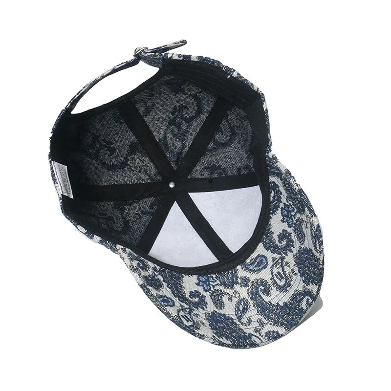 Unisex Baseball Cap mit Paisley-Muster – Verstellbare Größe | Sonnenschutz & Trendy Outdoor Freizeitmütze für Damen & Herren
