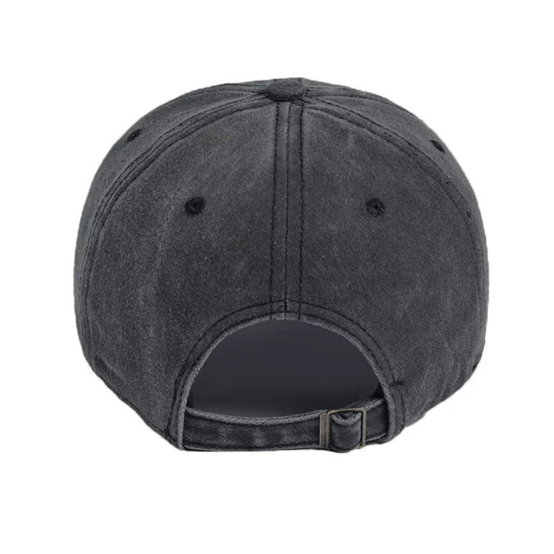 Unisex Baseball Cap mit Heart-Stickerei – Gewaschene Vintage Baumwollkappe | Verstellbare Trucker Mütze für Freizeit & Outdoor