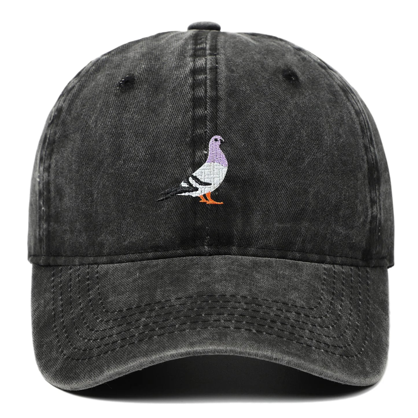 Unisex Baseball Cap mit Tauben-Stickerei – Verstellbare Baumwollkappe | Lässige Alltagsmütze mit Sonnenschutz für Damen & Herren