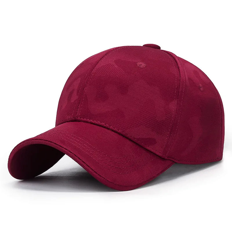 Unisex Camouflage Baseball Cap – Verstellbare Outdoor Golf Mütze | Einfache Sonnenkappe für Frühling & Herbst, Damen & Herren