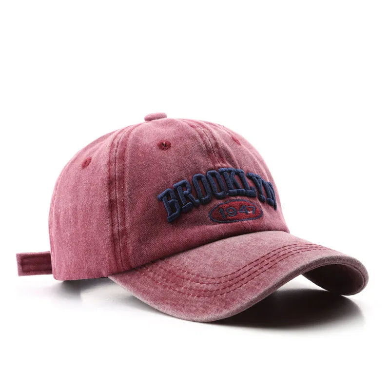 Unisex Baseball Cap mit „Brooklyn“-Stickerei – Verstellbare Baumwollkappe | Retro Streetwear & Hip Hop Mütze für Damen & Herren