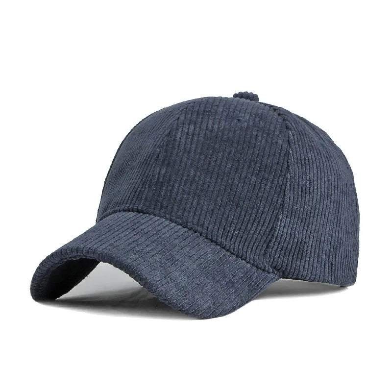 Unisex Cord Baseball Cap – Verstellbare Baumwollkappe im Retro-Stil | Warme Herbst Snapback Mütze für Damen & Herren, Freizeit & Streetwear