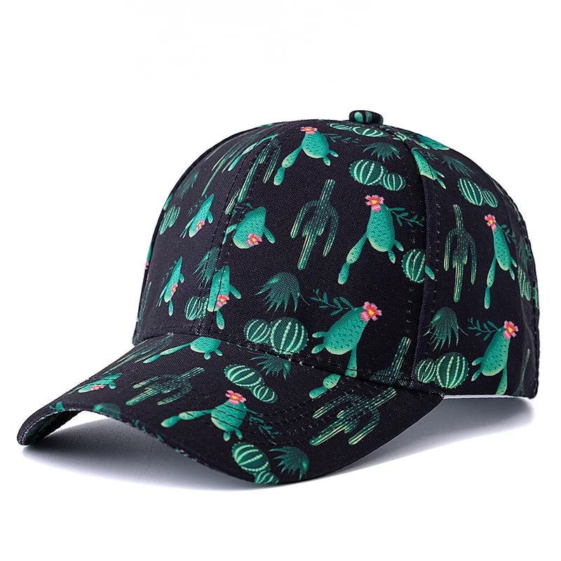 Unisex Baseball Cap mit Früchte-Print – Verstellbare Sommermütze | Atmungsaktive Sonnenkappe für Damen & Herren