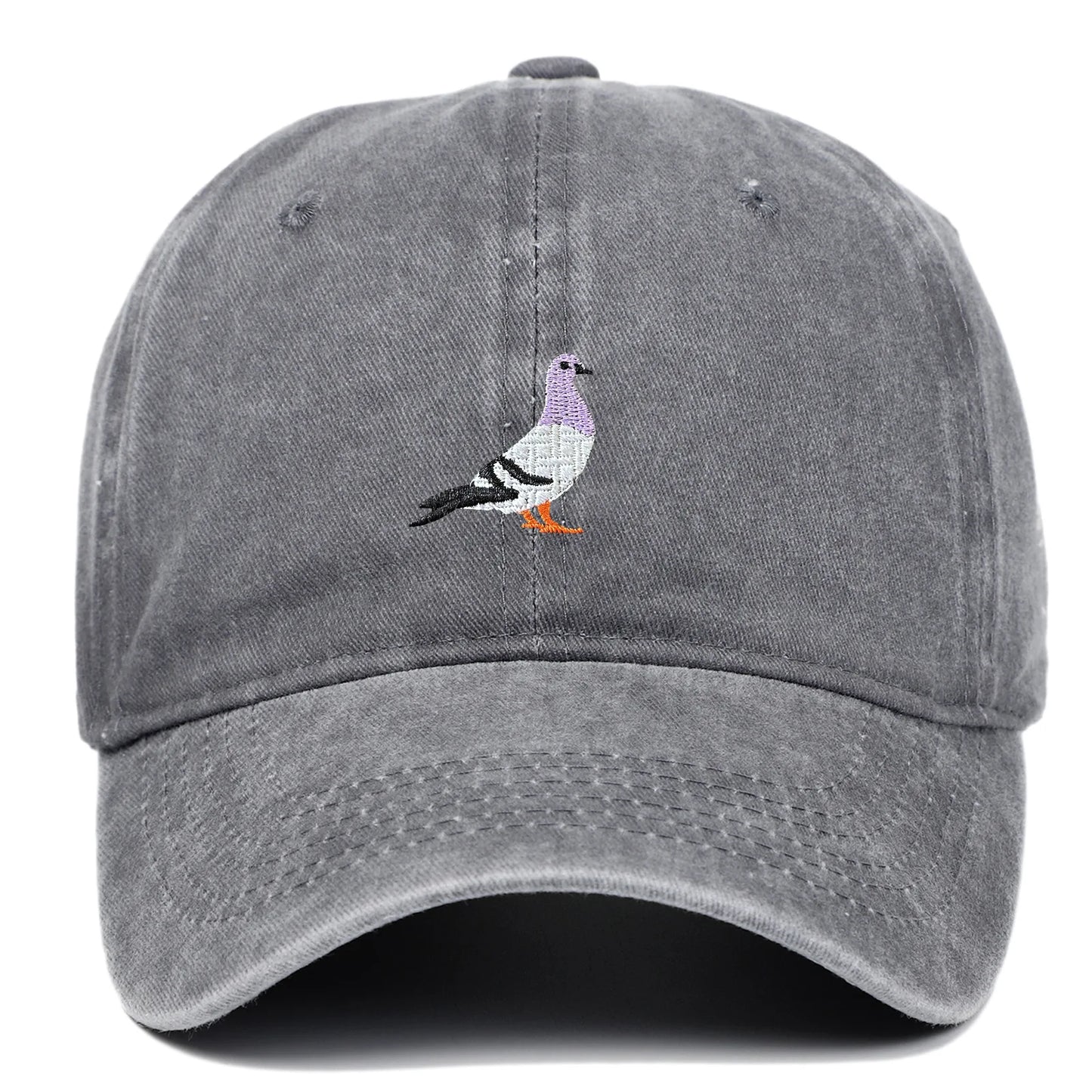 Unisex Baseball Cap mit Tauben-Stickerei – Verstellbare Baumwollkappe | Lässige Alltagsmütze mit Sonnenschutz für Damen & Herren