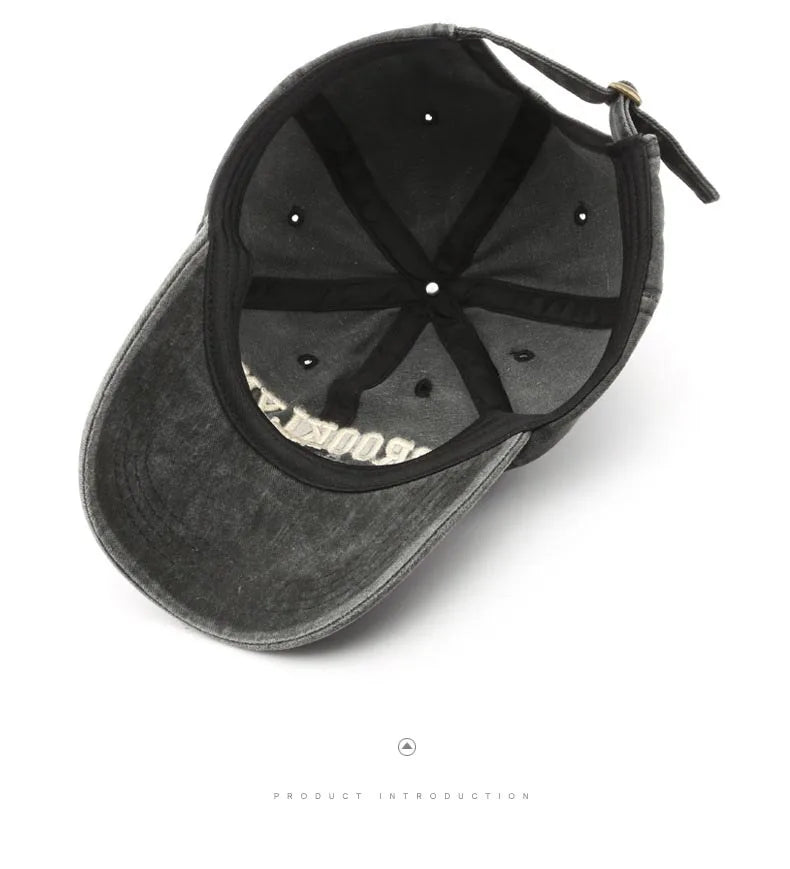Unisex Baseball Cap mit „Brooklyn“-Stickerei – Verstellbare Baumwollkappe | Retro Streetwear & Hip Hop Mütze für Damen & Herren