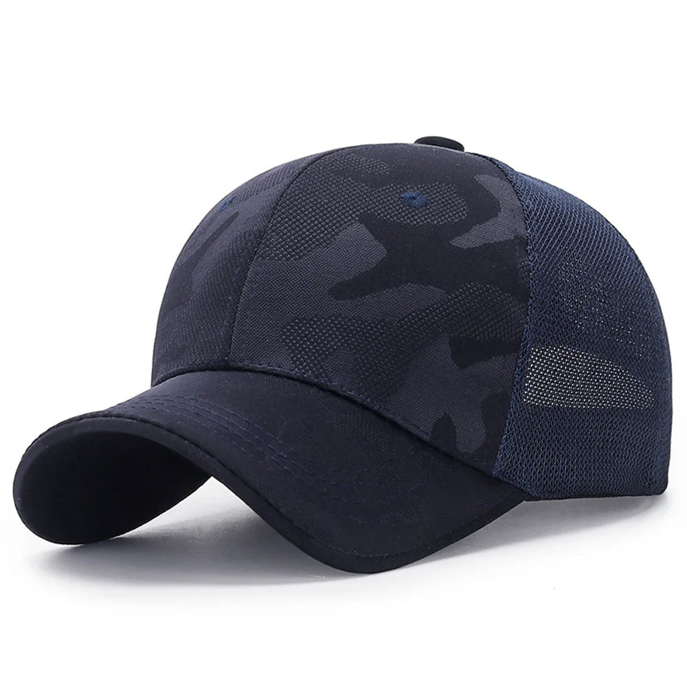 Unisex Camouflage Baseball Cap – Verstellbare Outdoor Golf Mütze | Einfache Sonnenkappe für Frühling & Herbst, Damen & Herren