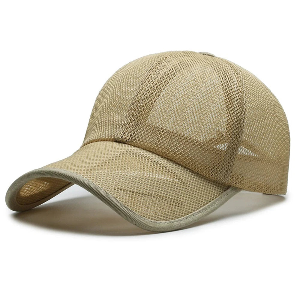 Unisex Atmungsaktive Mesh Baseball Cap – Verstellbare Sonnenkappe mit Duckbill-Schirm | Sommerliche Outdoor Sportmütze für Damen & Herren