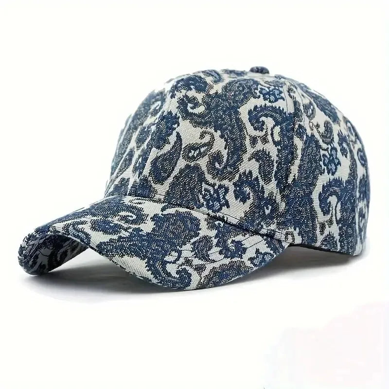 Unisex Baseball Cap mit Paisley-Muster – Verstellbare Größe | Sonnenschutz & Trendy Outdoor Freizeitmütze für Damen & Herren