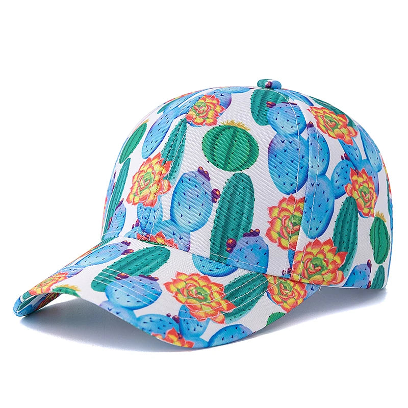Unisex Baseball Cap mit Früchte-Print – Verstellbare Sommermütze | Atmungsaktive Sonnenkappe für Damen & Herren